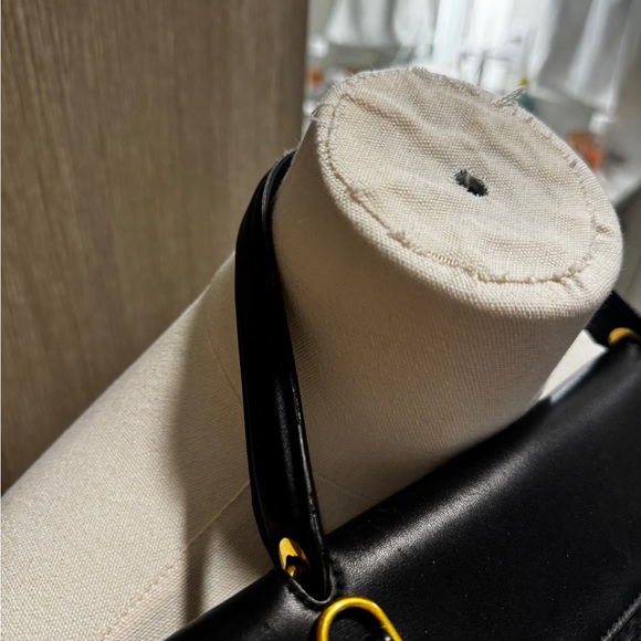 Celine black leather medium handbag - Picture 8 of 12